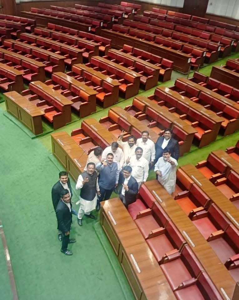 A professional delegation inside Parliament